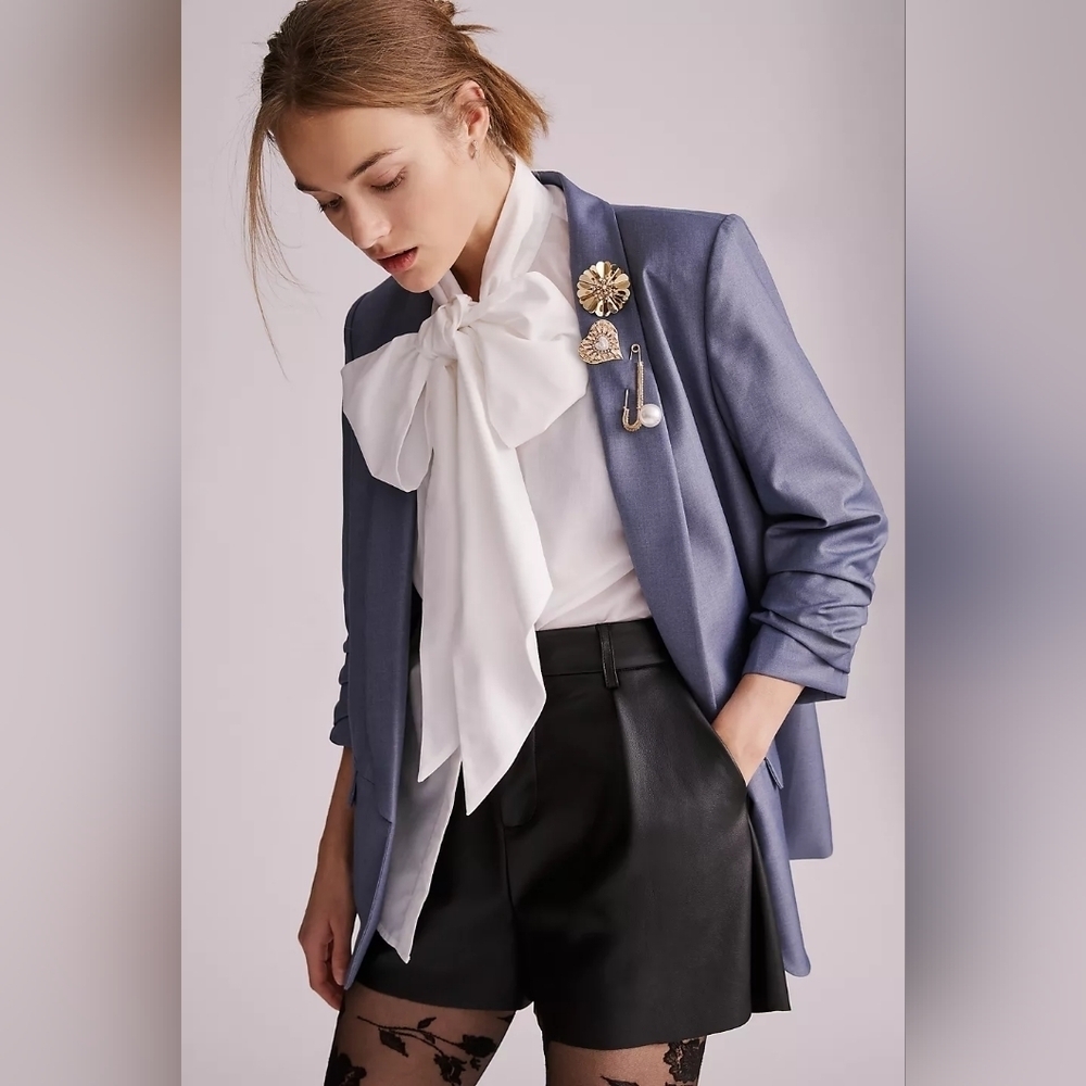 Anthropologie Mare Mare Cinch-Sleeved Blazer